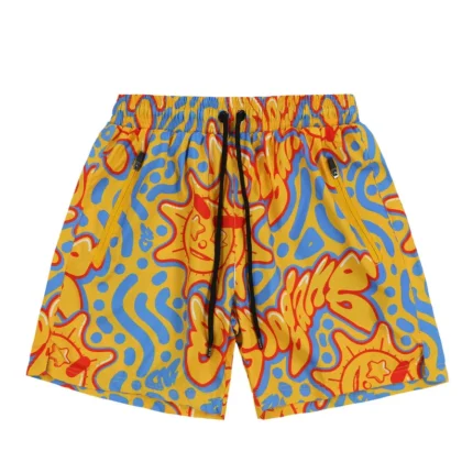 Glo Sun Logo Trunks Psychedelic Blue